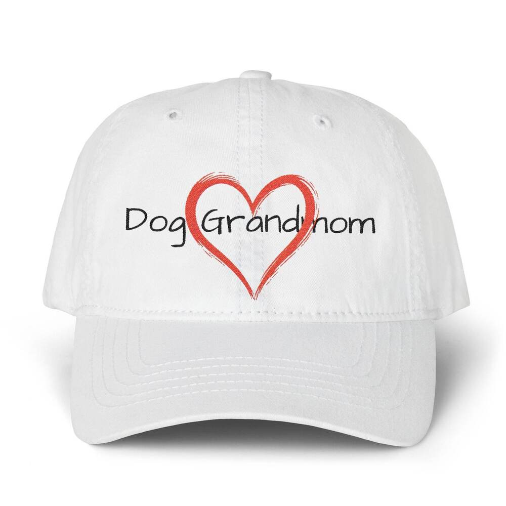 Dog Grandmom Women's Pigment-Dyed Cap (Embroidery)